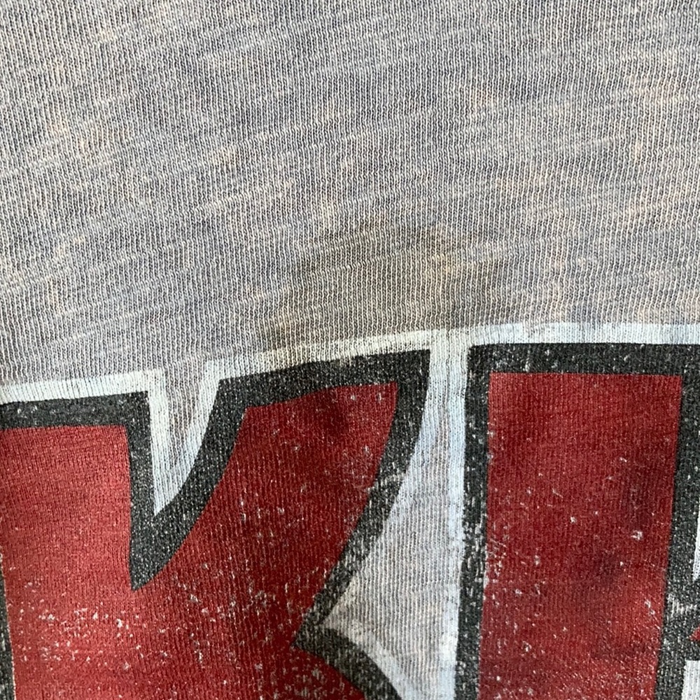 KISS 100% Cotton 3/4 Sleeve Bleached Shirt - Picture 6 of 7